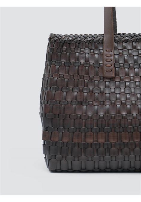 borsa salvage irregular woven borsa marrone DRAGON DIFFUSION | DGW58171DARK BROWN